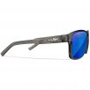 Wiley X WX Trek Glasses - Captivate Polarized Blue Mirror Lenses / Gloss Crystal Dark Grey Frame 4