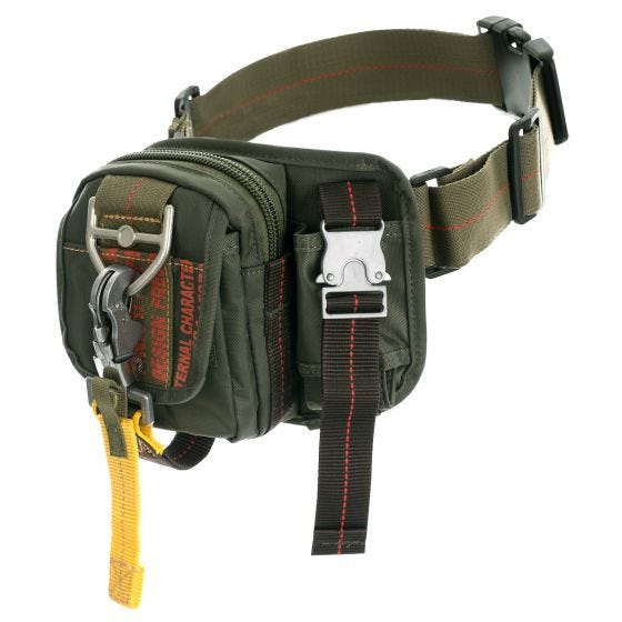 Pure Trash Waist Bag with Carabiner Olive