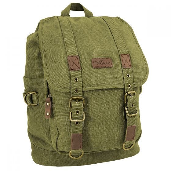 Pure Trash Canvas Backpack Olive