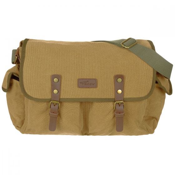 Pure Trash Canvas Handbag Brown