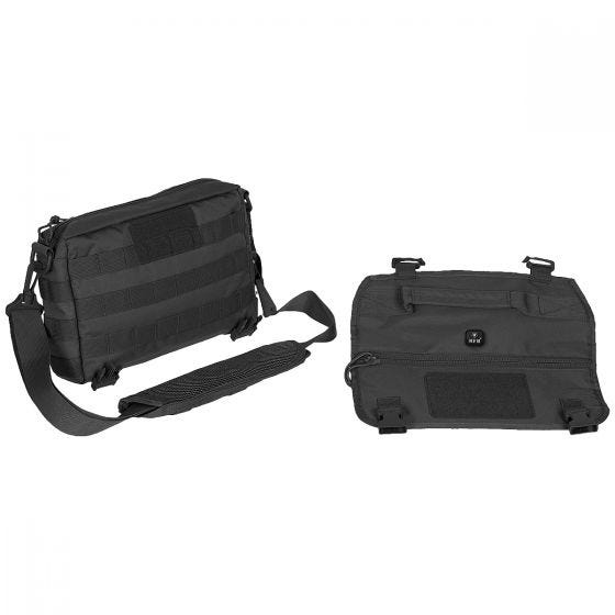 MFH MOLLE Shoulder Bag Padded Straps Black