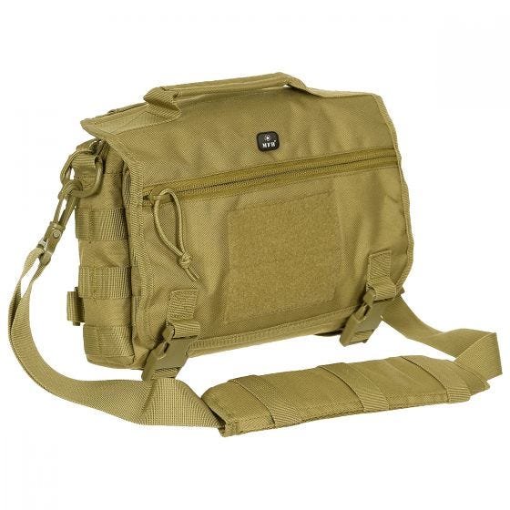 MFH MOLLE Shoulder Bag Padded Straps Coyote Tan