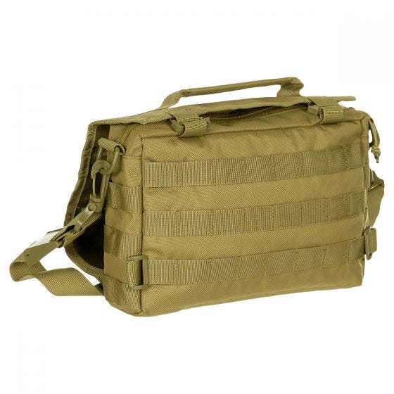 MFH MOLLE Shoulder Bag Padded Straps Coyote Tan