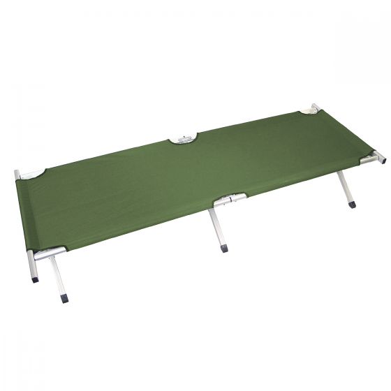 MFH US Aluminium Field Cot Extra Long Olive