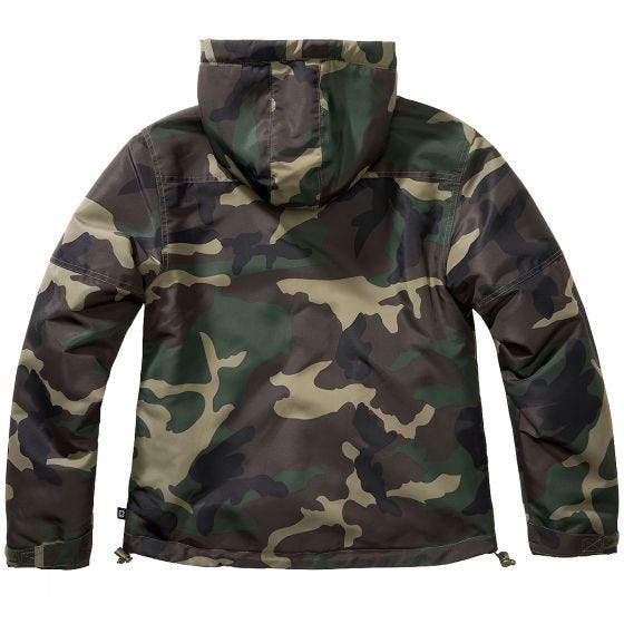 Brandit Ladies Windbreaker Front Zip Woodland