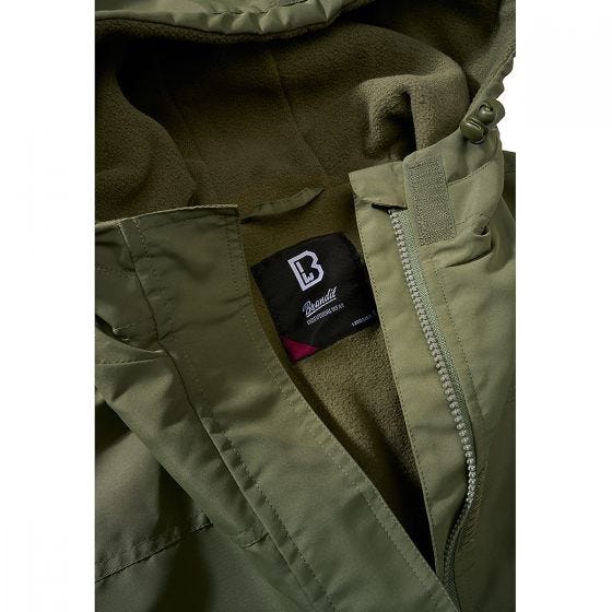 Brandit Ladies Windbreaker Front Zip Olive