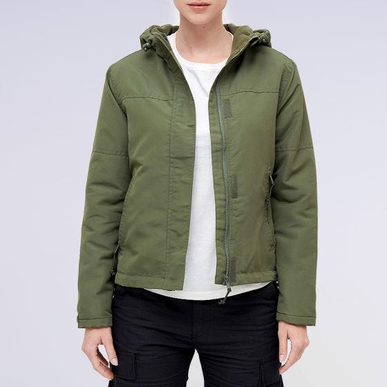 Brandit Ladies Windbreaker Front Zip Olive