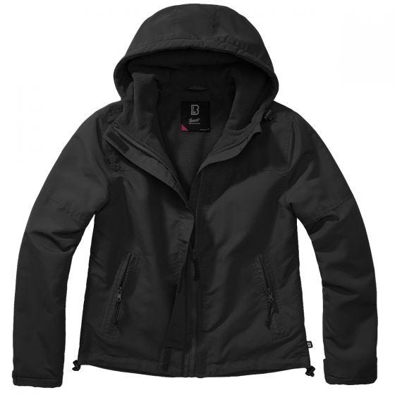 Brandit Ladies Windbreaker Front Zip Black