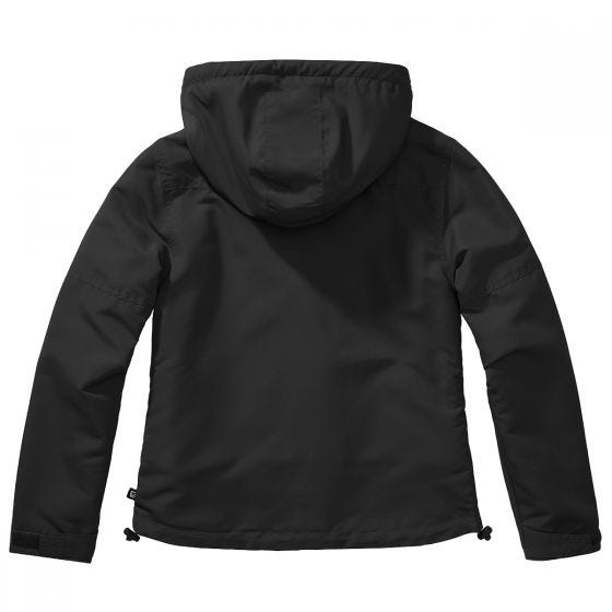 Brandit Ladies Windbreaker Front Zip Black