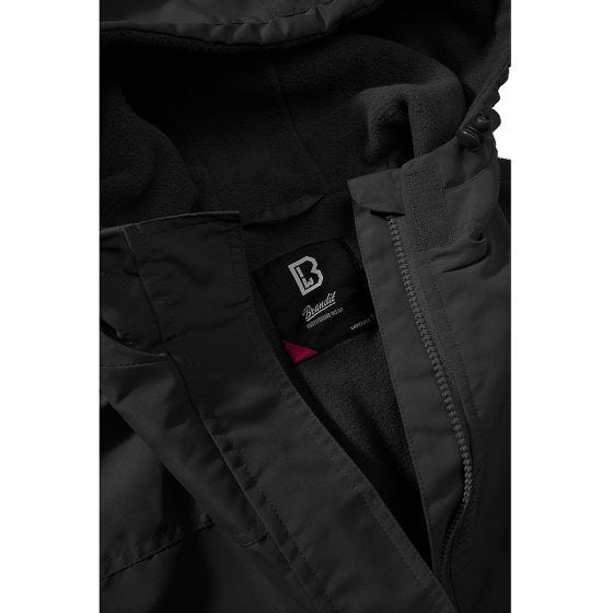 Brandit Ladies Windbreaker Front Zip Black