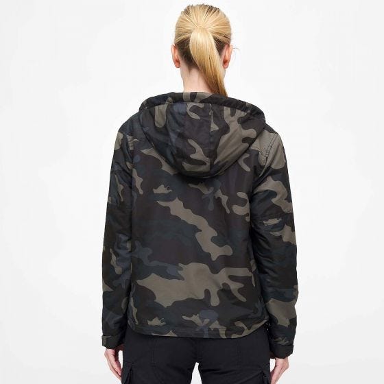 Brandit Ladies Windbreaker Front Zip Dark Camo