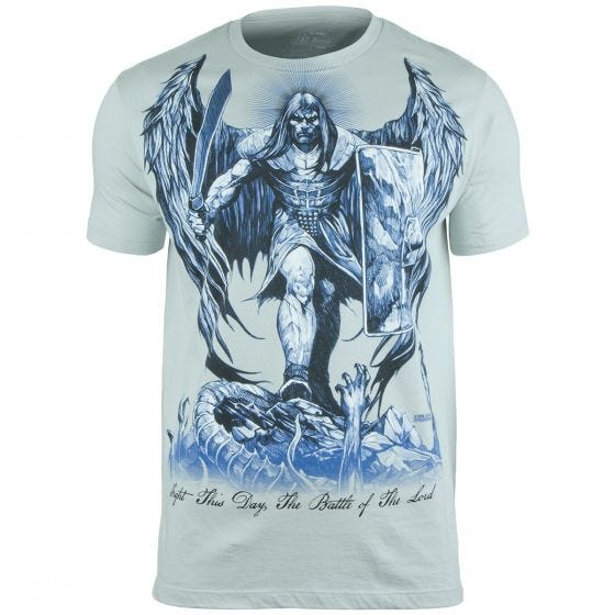 7.62 Design St Michael Fight This Day T-Shirt Pewter