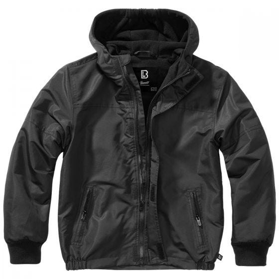 Brandit Kids Windbreaker Front Zip Black