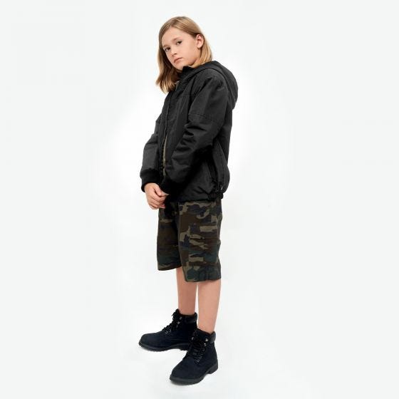 Brandit Kids Windbreaker Front Zip Black