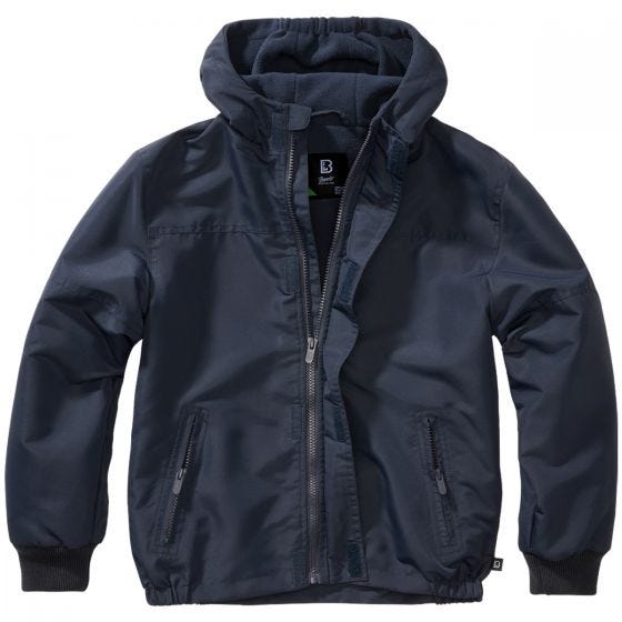 Brandit Kids Windbreaker Front Zip Navy