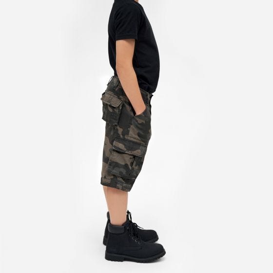 Brandit Kids BDU Shorts Dark Camo