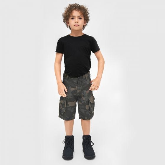 Brandit Kids BDU Shorts Dark Camo