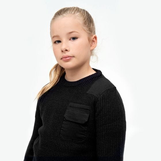 Brandit Kids BW Pullover Black