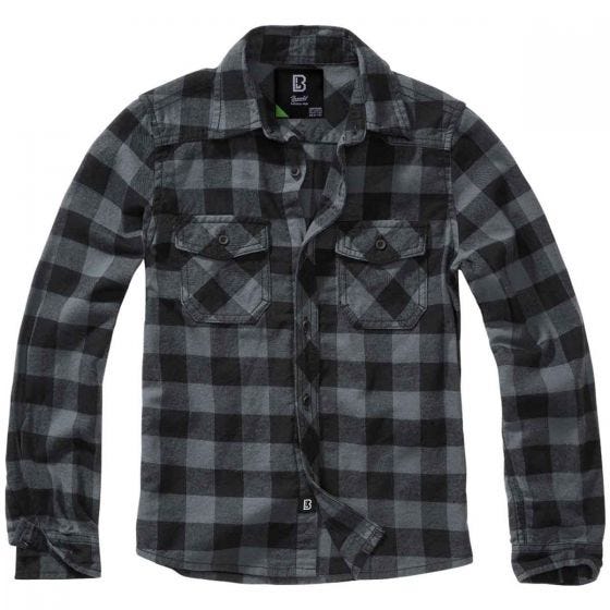 Brandit Kids Check Shirt Black/Grey