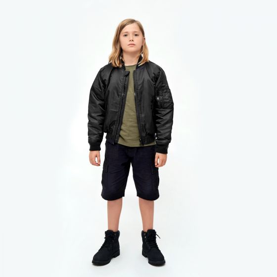 Brandit Kids MA1 Jacket Black