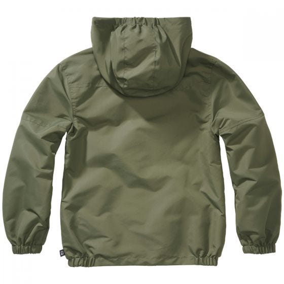 Brandit Kids Summer Windbreaker Front Zip Olive