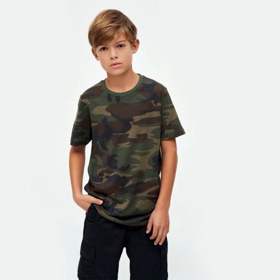 Brandit Kids T-Shirt Woodland