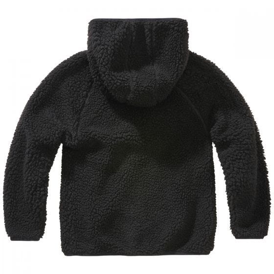 Brandit Kids Teddyfleece Hooded Jacket Black