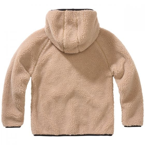 Brandit Kids Teddyfleece Hooded Jacket Camel