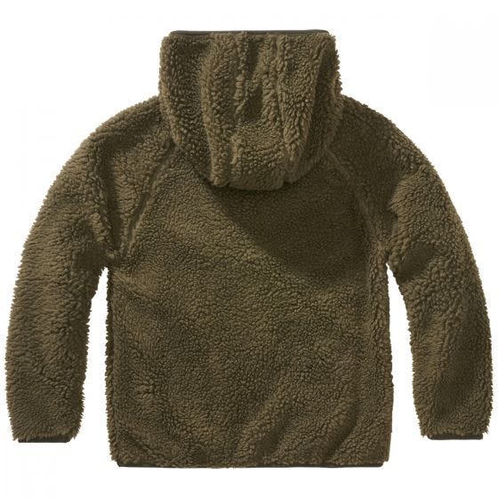 Brandit Kids Teddyfleece Hooded Jacket Olive