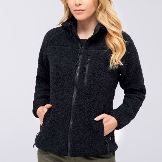 Brandit Ladies Teddyfleece Jacket Black