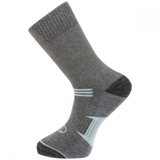 Highlander Trek Combed Cotton Sock Grey