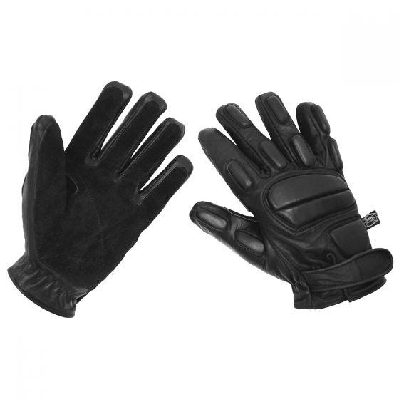 MFH Protect Leather Gloves Black