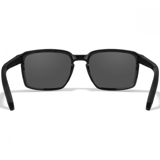 Wiley X WX Alfa Glasses - Captivate Polarized Grey Lenses / Gloss Black Frame