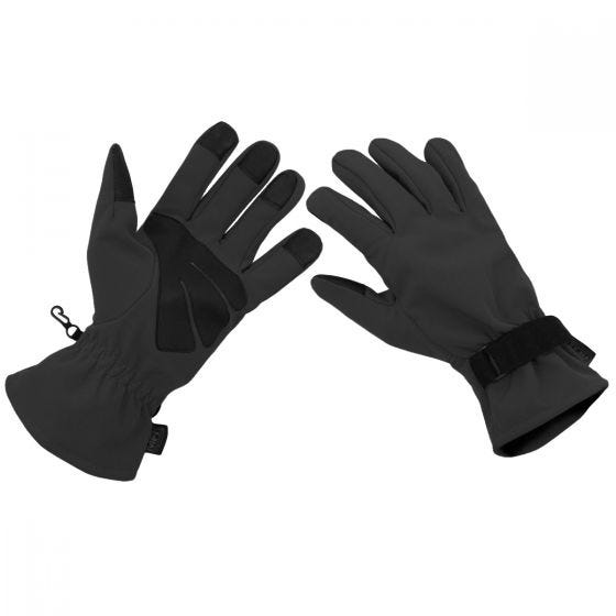 MFH Softshell Gloves Black
