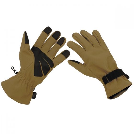 MFH Softshell Gloves Coyote Tan