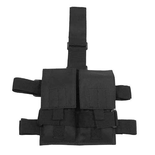 MFH Tactical Leg Pouch Double Magazine Black