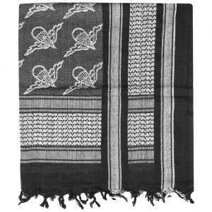 Mil-Tec Shemagh Scarf Paratrooper Black / White