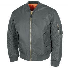 Gray flight top jacket