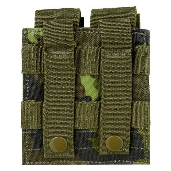 MFH Double Magazine Pouch Small MOLLE Czech Woodland