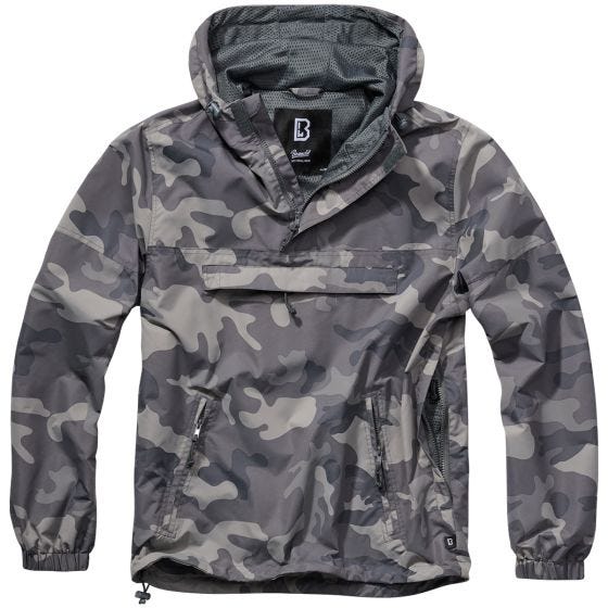 Brandit Summer Windbreaker Grey Camo