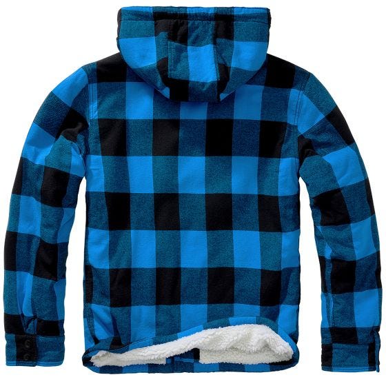 Brandit Lumber Hooded Jacket Black/Blue