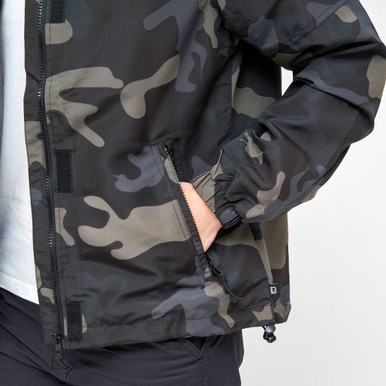 Brandit Ladies Summer Windbreaker frontzip Dark Camo