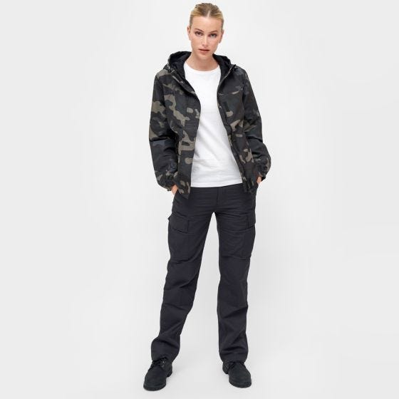 Brandit Ladies Summer Windbreaker frontzip Dark Camo