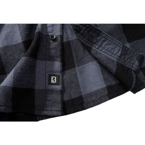 Brandit Half Sleeve Check Shirt Black/Grey