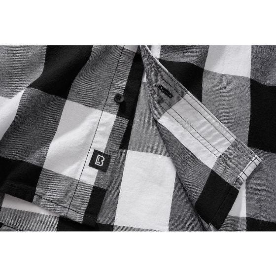 Brandit Half Sleeve Check Shirt White/Black