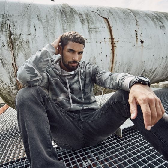 Brandit Sweathoody Grey Camo