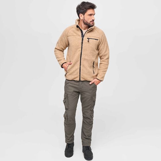 Brandit Teddyfleece Jacket Camel