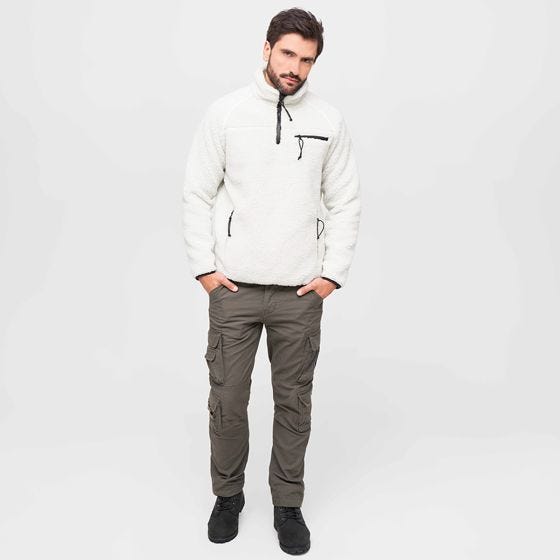 Brandit Teddyfleece Troyer White