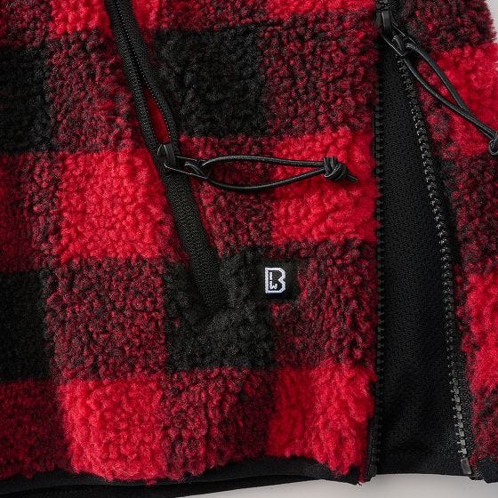 Brandit Teddyfleece Worker Pullover Red/Black