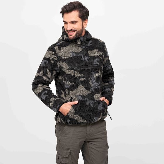 Brandit Teddyfleece Worker Pullover Dark Camo